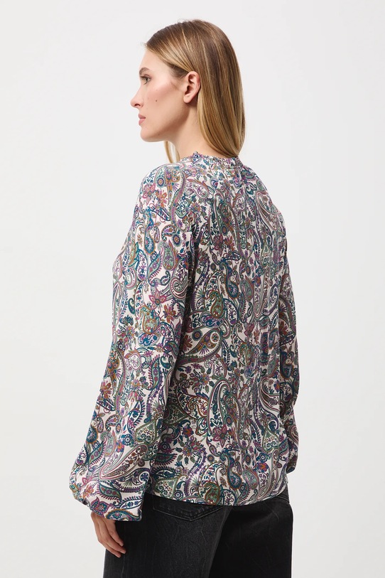Odzież Bluzka damska z wiskozy wzorzysta RW25-BDD050 multicolor