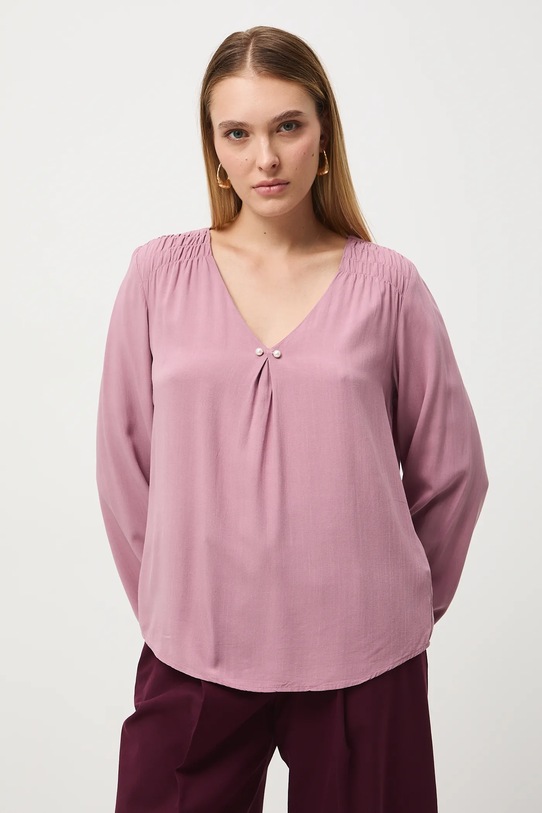 Medicine bluzka RW25-BDD051 bordowy