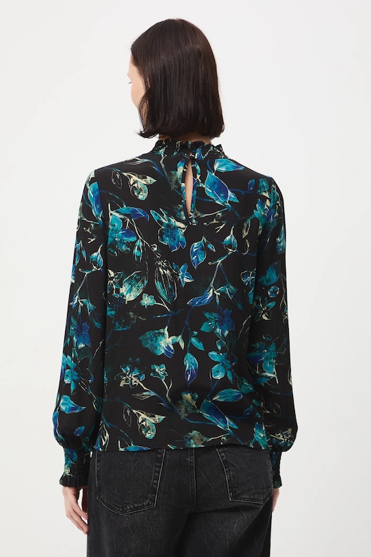 Odzież Bluzka damska z wiskozy wzorzysta RW25-BDD092 czarny