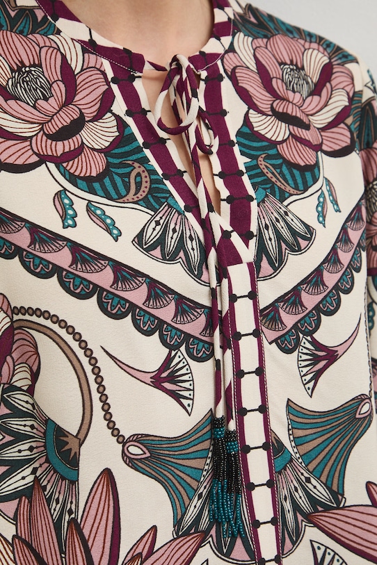 Halenka dámská z viskózy, se vzorem RW25.BDD100 vícebarevná