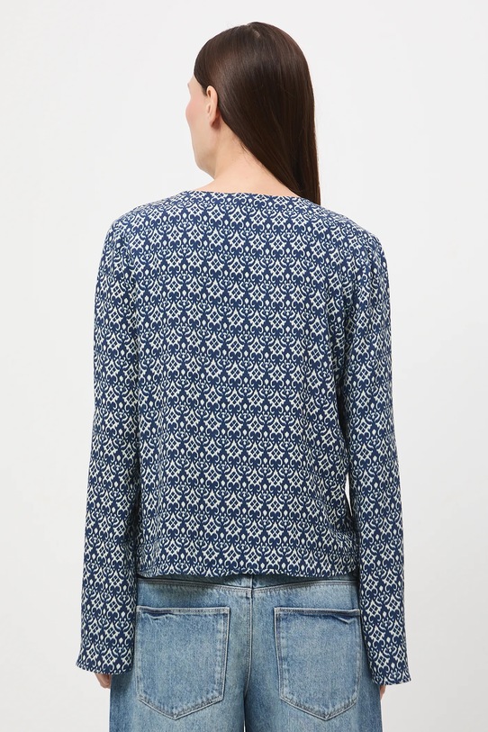 Odzież Bluzka damska żakardowa z wiskozy wzorzysta RW25-BDD405 multicolor