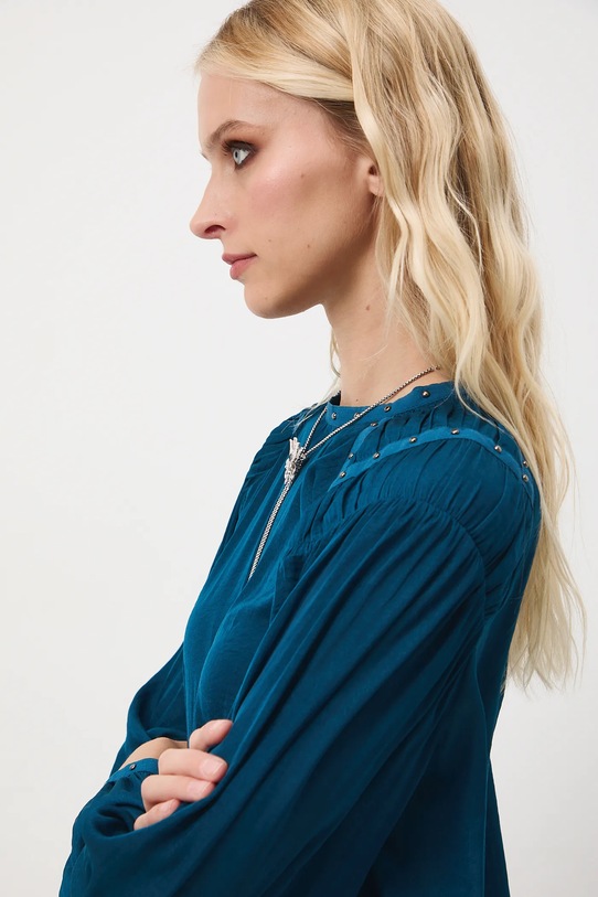 Medicine bluzka casual turkusowy RW25-BDD700