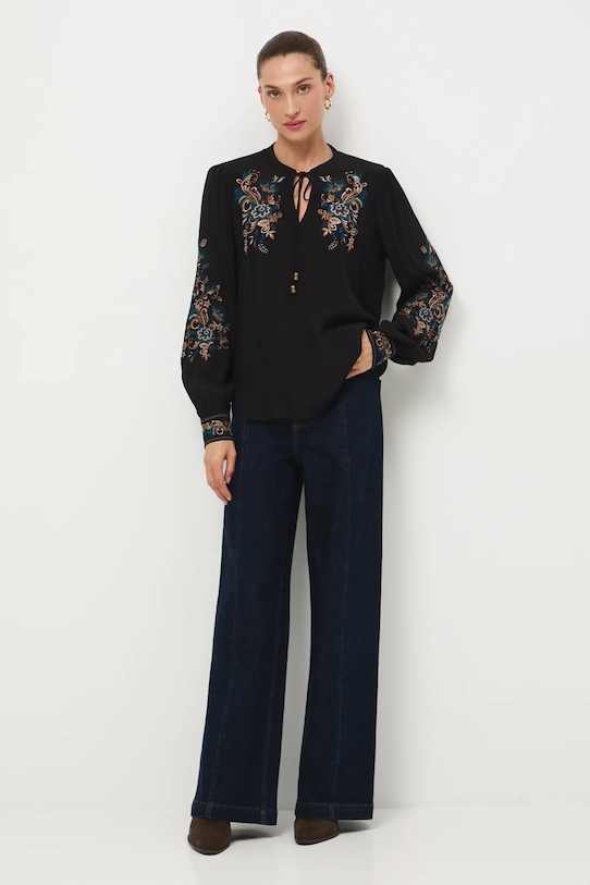 Blúzka Kráľovská kolekcia RW25-BDD800 čierna