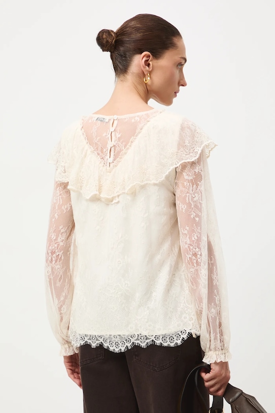 Bluzka damska z kolekcji Zamek Królewski na Wawelu x Medicine beżowy RW25-BDD801