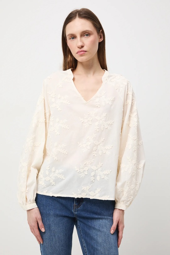 Medicine bluzka bawełniana RW25-BDDB02 beżowy RW25