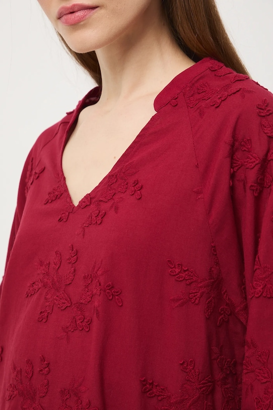 Medicine bluzka bawełniana RW25-BDDB02 czerwony