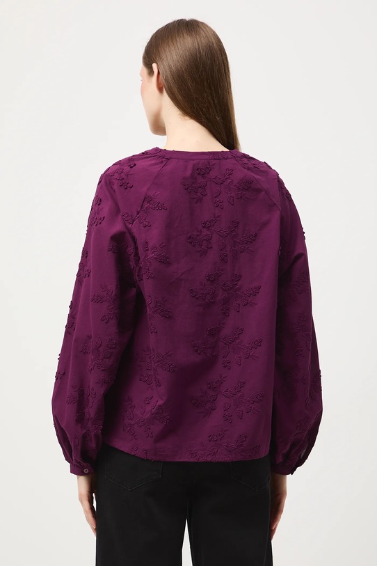 Odzież Medicine bluzka bawełniana RW25-BDDB02 fioletowy