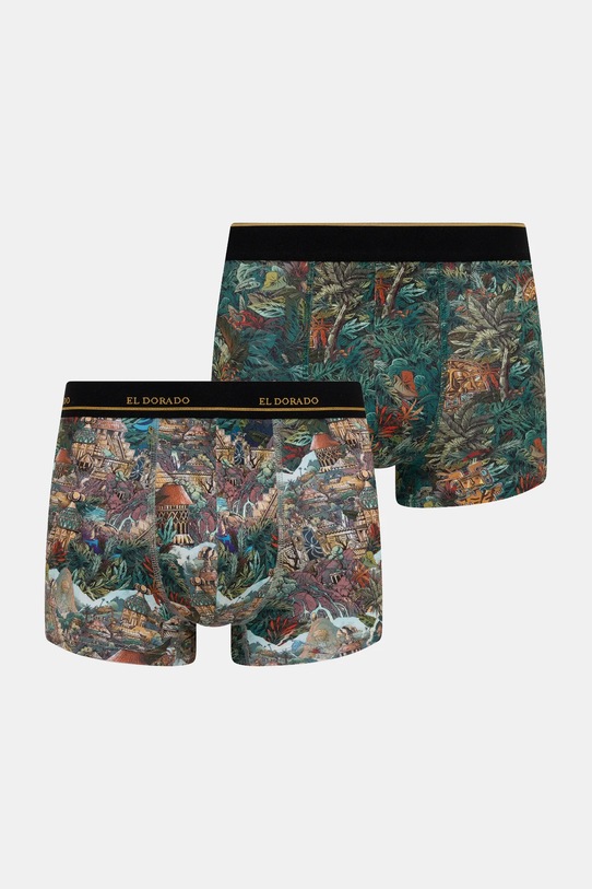 Bokserki bawełniane męskie z elastanem z kolekcji Lands of Legends – El Dorado (2-pack) dzianina multicolor RW25-BIM250