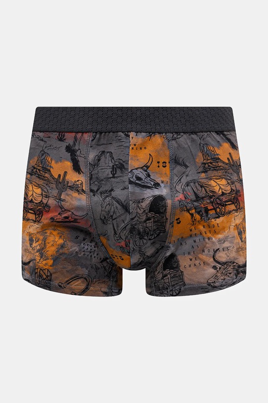 Odzież Bokserki bawełniane męskie z elastanem wzorzyste (2-pack) RW25-BIM305 multicolor