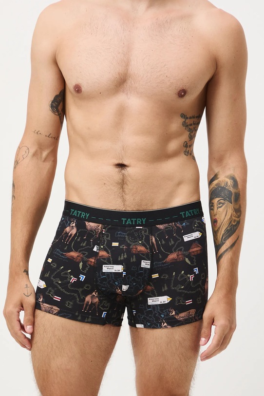 Bokserki bawełniane męskie z elastanem wzorzyste (2-pack) RW25-BIM507