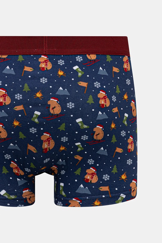 Bokserki bawełniane męskie z elastanem świąteczne (2-pack) multicolor RW25-BIMA04