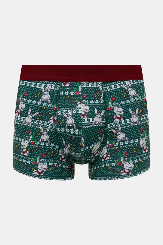 Bokserki bawełniane męskie z elastanem świąteczne Shrek (2-pack) RW25-BIMA52 multicolor RW25