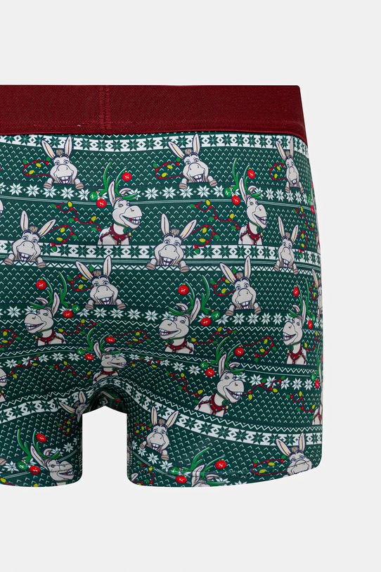 Bokserki bawełniane męskie z elastanem świąteczne Shrek (2-pack) multicolor RW25-BIMA52
