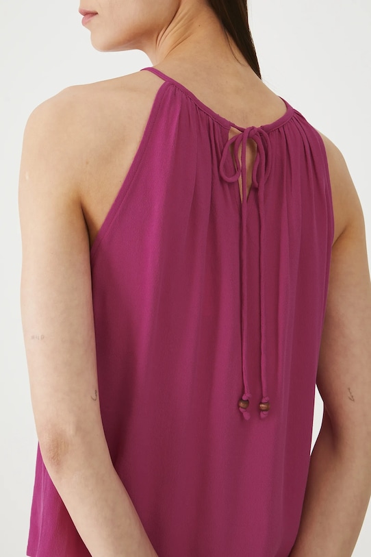 Bluzka damska z wiskozy gładka RW25-BKD201 różowy