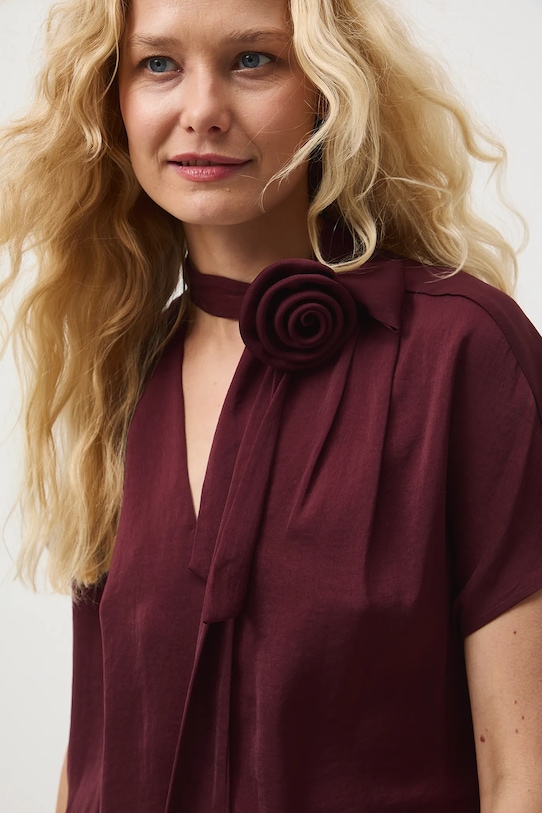 Medicine bluzka bordowy RW25-BKDC00