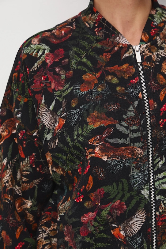 Mikina vzorovaná RW25-BLD080 čierna