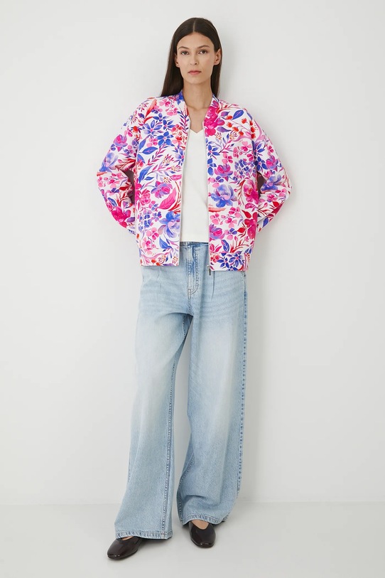 Bluza bawełniana damska wzorzysta RW25-BLD201 biały RW25