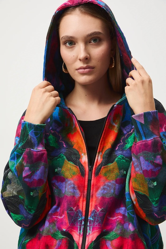 Bluza bawełniana damska z kolekcji Tajemniczy Świat Medicine RW25-BLD550 multicolor RW25