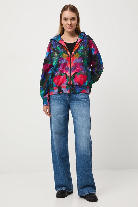 Odzież Bluza bawełniana damska z kolekcji Tajemniczy Świat Medicine RW25-BLD550 multicolor