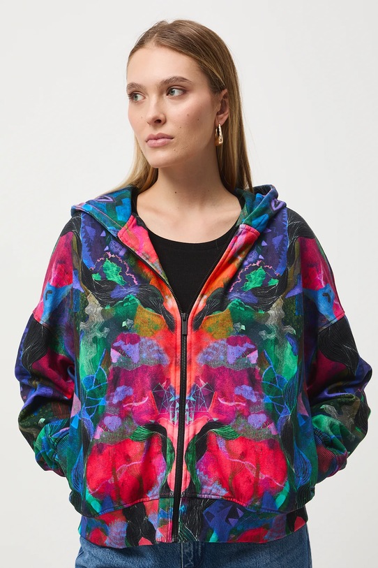 Bluza bawełniana damska z kolekcji Tajemniczy Świat Medicine RW25-BLD550 multicolor