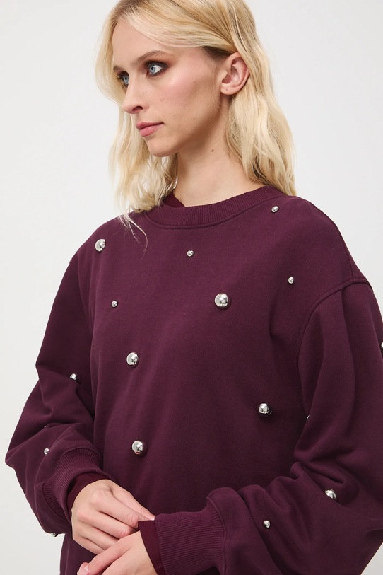 Medicine bluza bawełniana bordowy RW25-BLD701