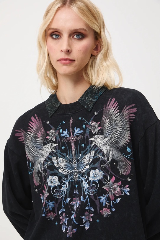 Medicine bluza bawełniana szary RW25-BLD702