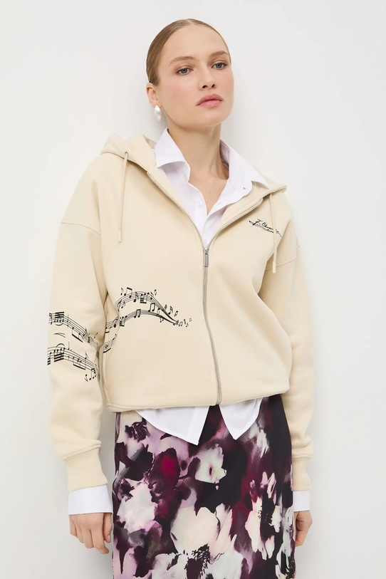 Bluza damska z kolekcji Narodowy Instytut Fryderyka Chopina x Medicine RW25-BLD754 beżowy RW25