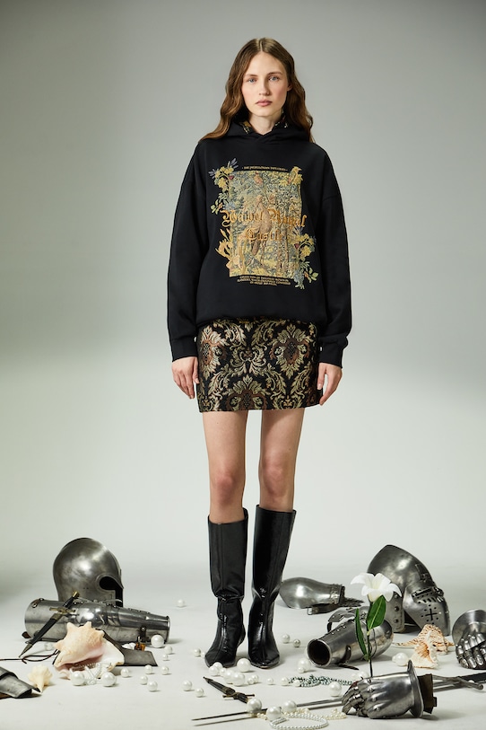 Bluza damska z kolekcji Zamek Królewski na Wawelu x Medicine RW25-BLD851 czarny RW25