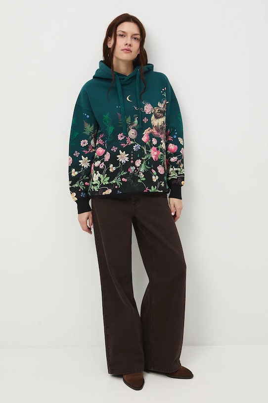 Medicine bluza wzorzyste turkusowy RW25-BLD902