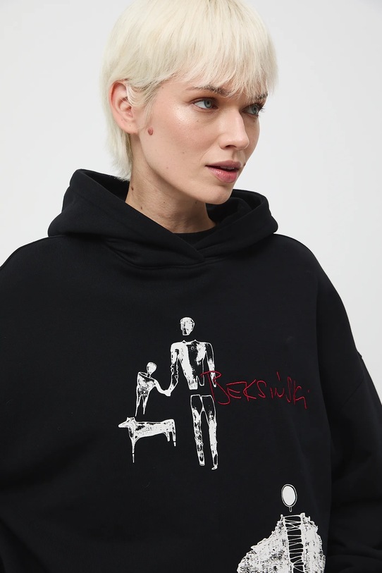Bluza damska z kolekcji Zdzisław Beksiński x Medicine RW25-BLDA50 czarny
