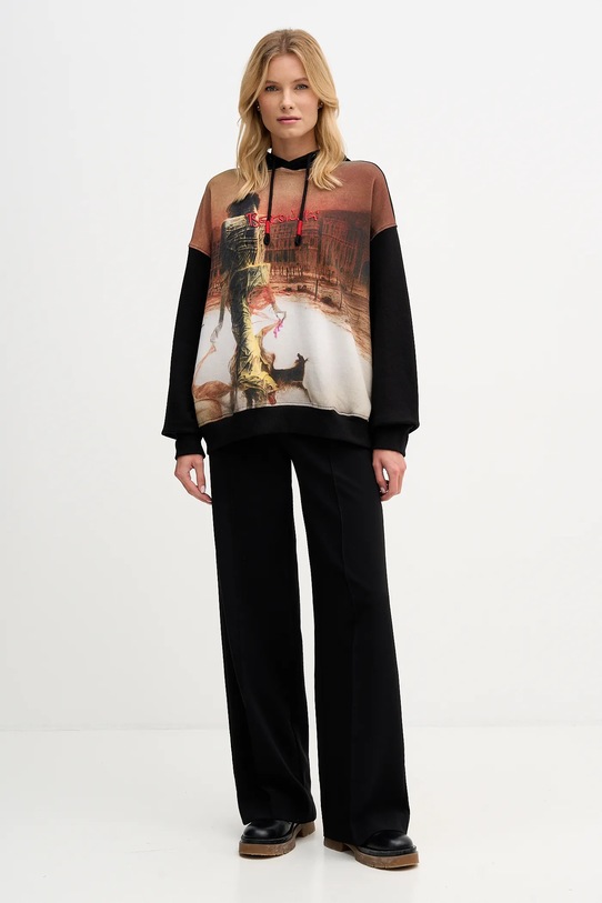 Bluza damska z kolekcji Zdzisław Beksiński x Medicine RW25-BLDA51 czarny RW25