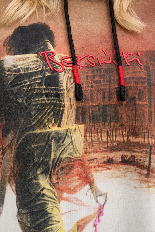 Bluza damska z kolekcji Zdzisław Beksiński x Medicine RW25-BLDA51 czarny