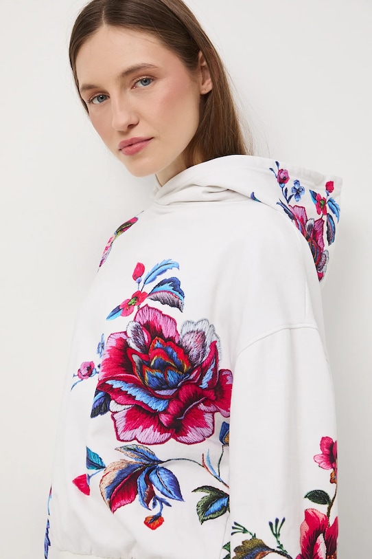 Medicine bluza bawełniana beżowy RW25-BLDB04