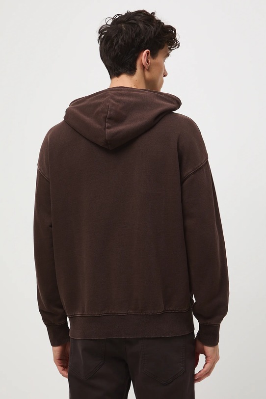 Odzież Bluza bawełniana męska z nadrukiem RW25-BLM303 brązowy