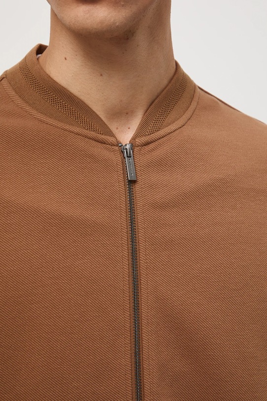 Bluza męska z fakturą RW25-BLM310 brązowy