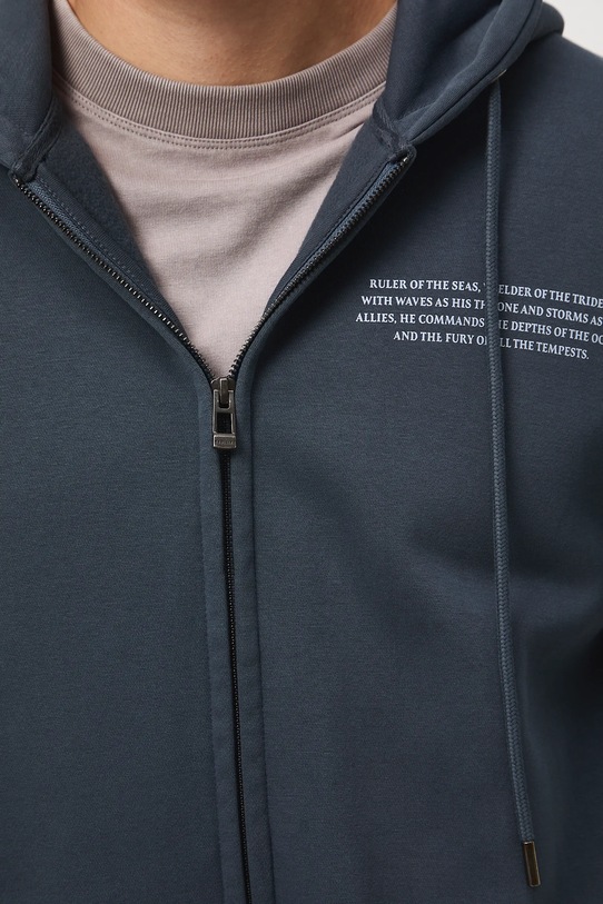 Bluza męska z nadrukiem RW25-BLM402 zielony