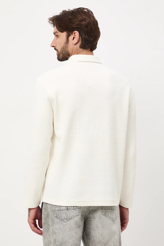 Odzież Bluza męska z fakturą RW25-BLM605 beżowy