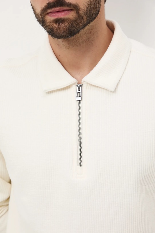 Bluza męska z fakturą RW25-BLM605 beżowy