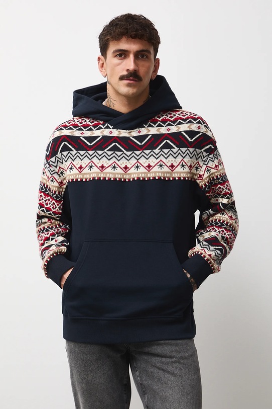 Medicine bluza wzorzyste granatowy RW25-BLMA20