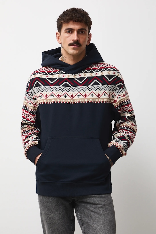 Medicine bluza wzorzyste granatowy RW25-BLMA20