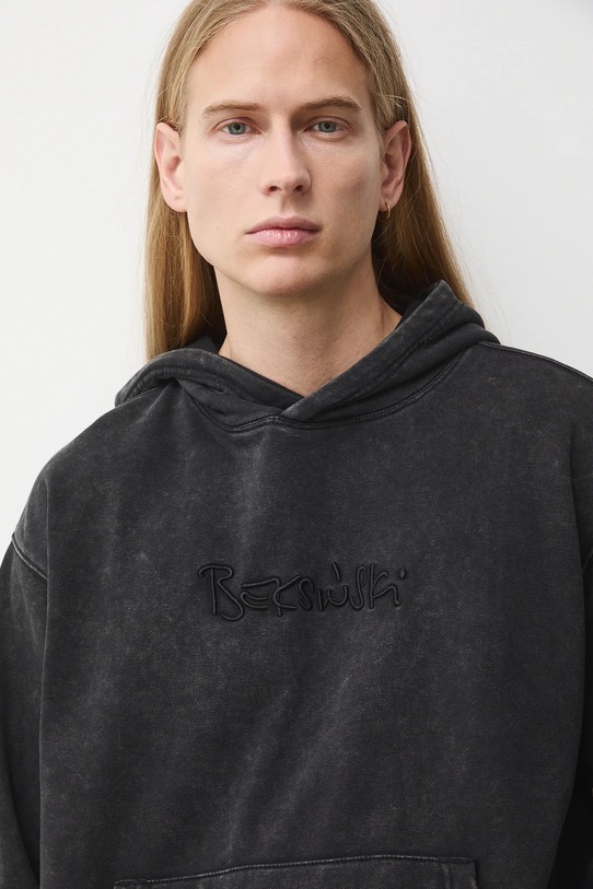 Bluza bawełniana męska z kolekcji Zdzisław Beksiński x Medicine szary RW25-BLMA52