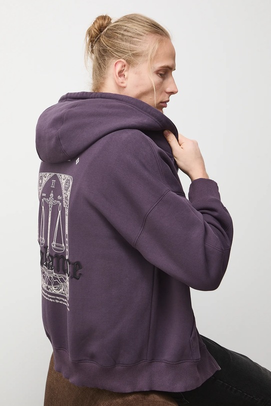 Medicine bluza z kapturem fioletowy RW25-BLMC11