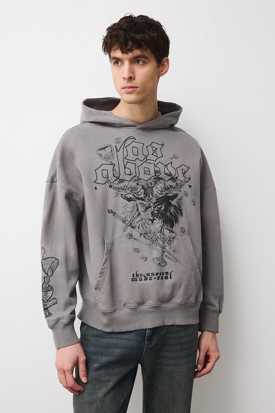 Medicine bluza nadruk szary RW25-BLMC12