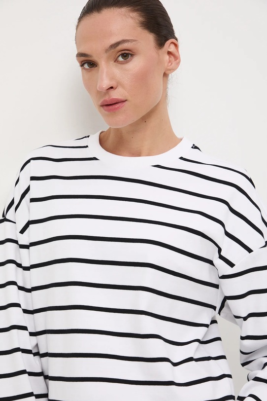 Longsleeve bawełniany damski interlock beżowy RW25-BUD040