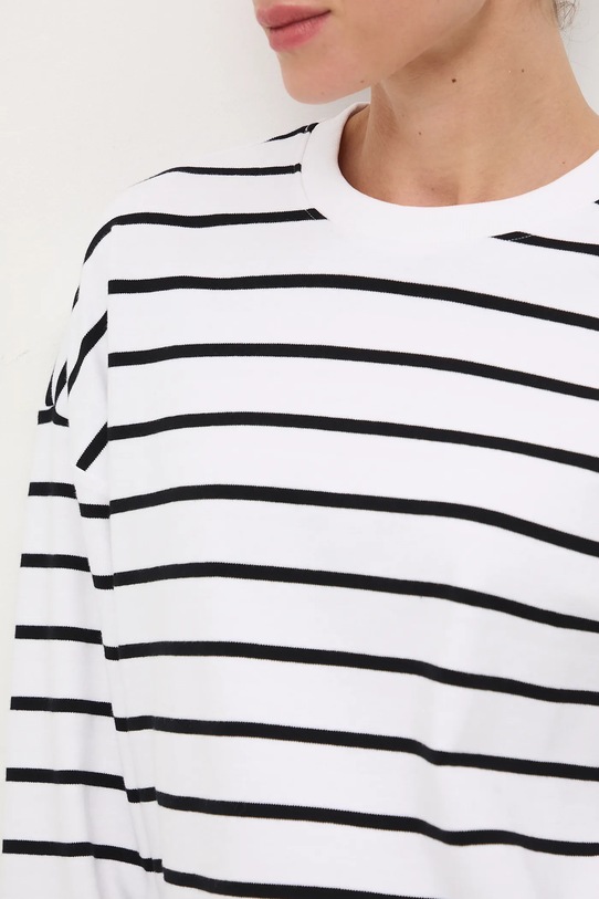 Longsleeve bawełniany damski interlock RW25-BUD040 beżowy