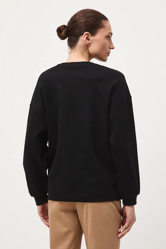 Odzież Longsleeve bawełniany damski interlock RW25-BUD040 czarny