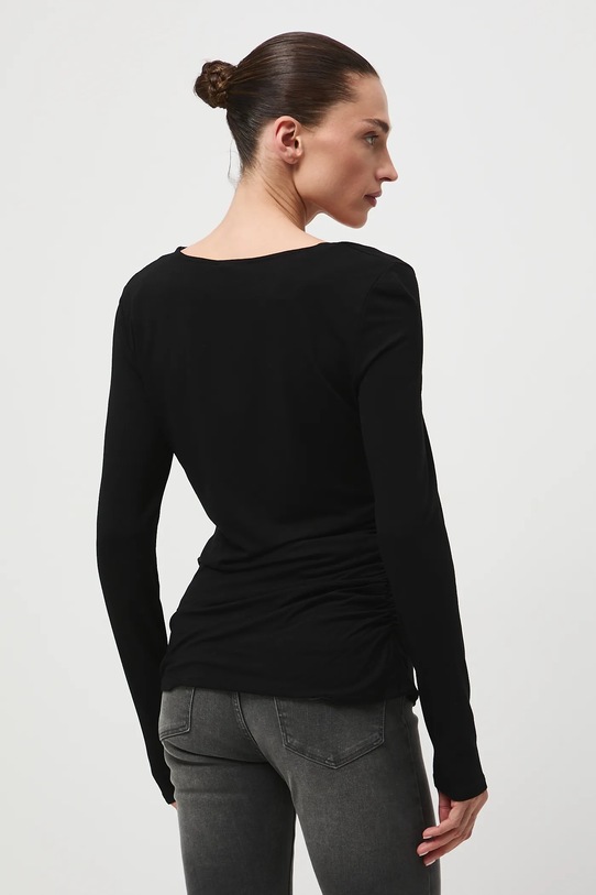 Odzież Longsleeve damski gładki RW25-BUD301 czarny