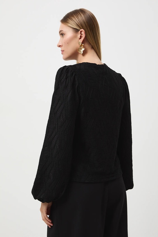Odzież Longsleeve damski żakardowy RW25-BUD506 czarny