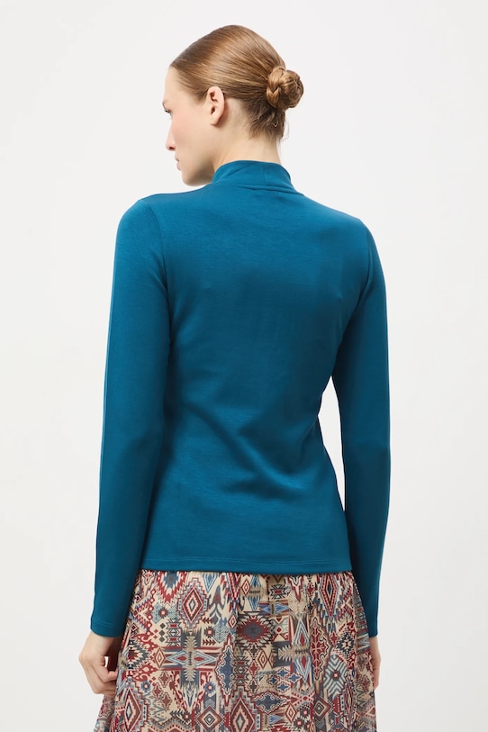 Odzież Longsleeve damski gładki RW25-BUD700 turkusowy