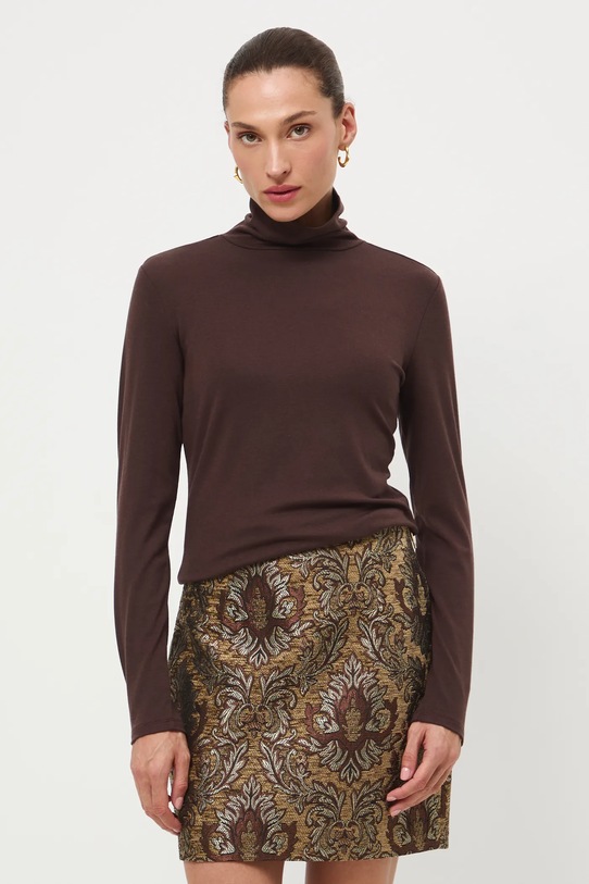 Medicine longsleeve z wełną RW25-BUD802 brązowy RW25